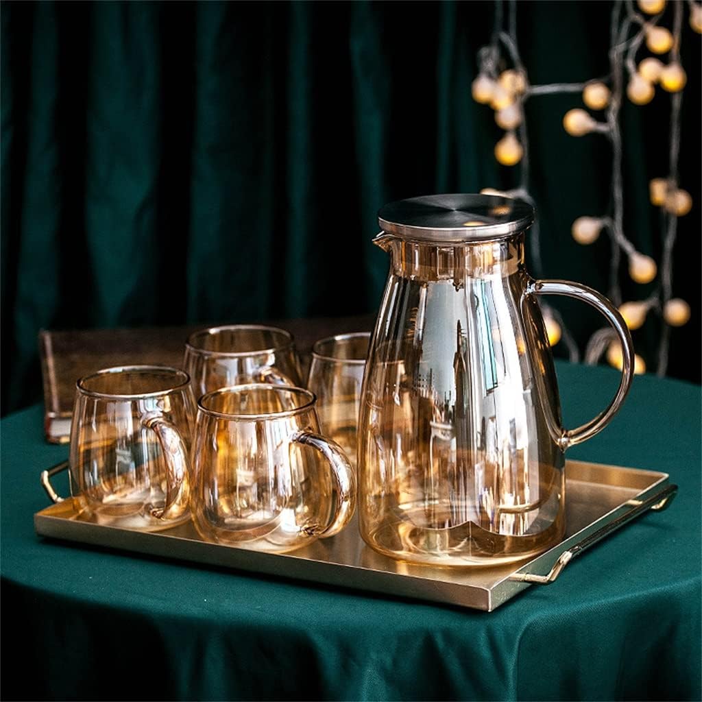 Nordic Cold Kettle Household Heating Water Glass Kettle Juice Kettle Cold Water Cup Water Set Cup Set