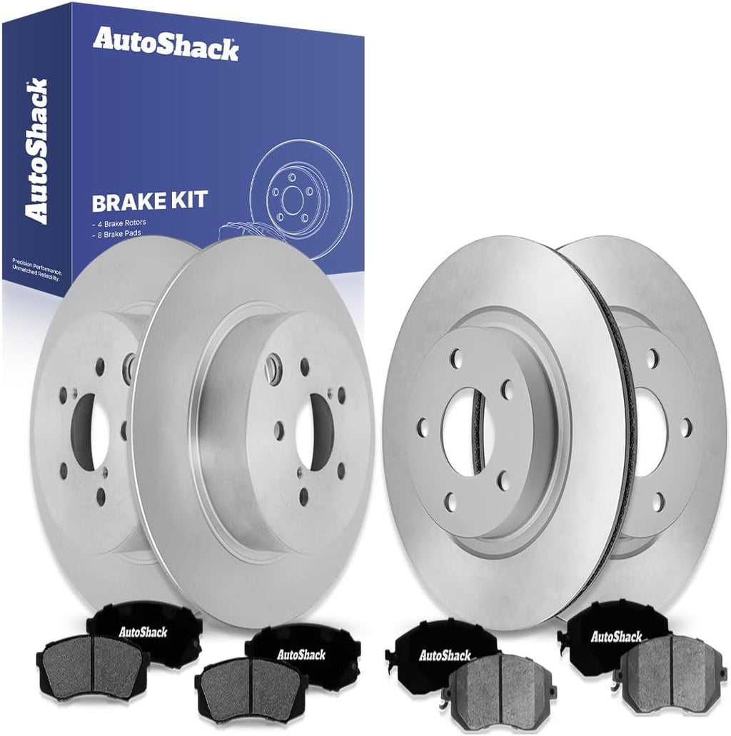 AutoShack Front & Rear Brake Rotors & Ceramic Pads for Subaru, Impreza 2012-2016, AWD H4 2.0L