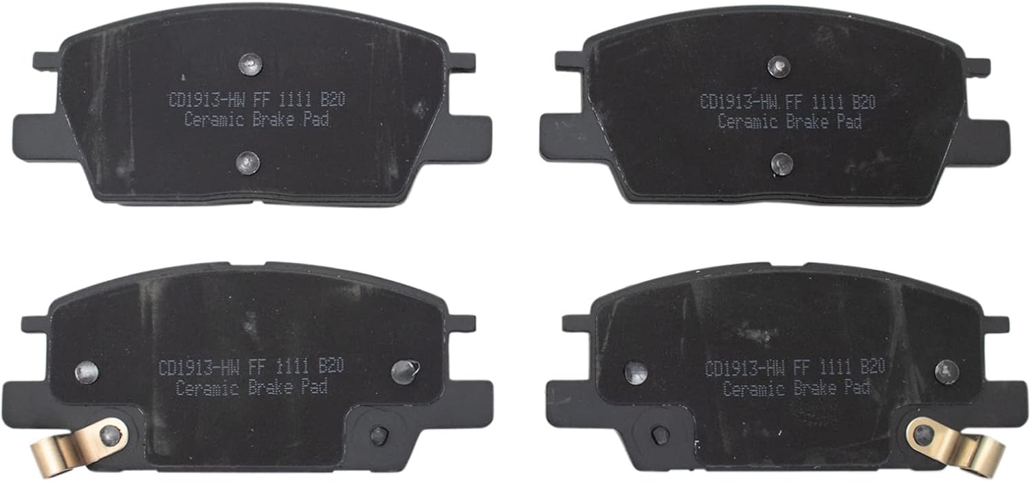 TRQ Front Brake Calipers Ceramic Pads & Rotors Compatible with 16-20 LaCrosse Equinox