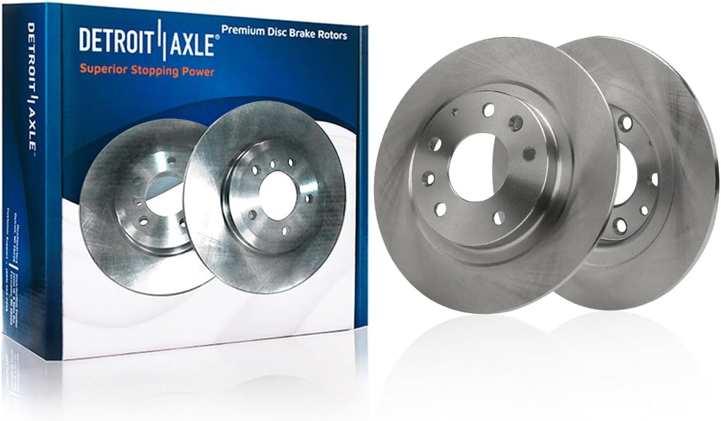 Detroit Axle - FWD Brake Kit for 2016 2017 2018 Mazda CX-3 11.02' inch Front and 11.06' inch Rear Disc Brake Rotors Ceramic Brakes Pads with Hardware Replacement