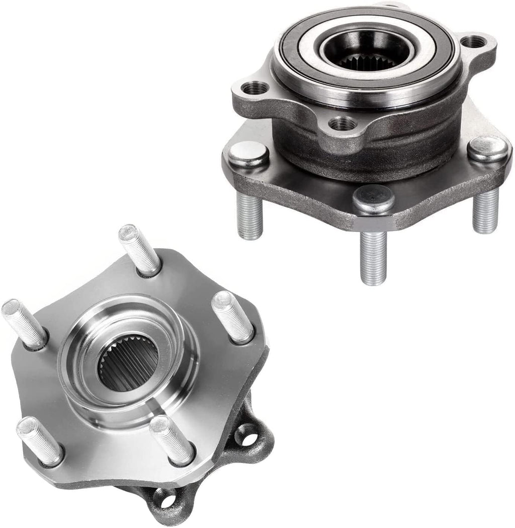 Detroit Axle - Wheel Bearing Hubs Brake Kit for 2014-2020 Nissan Rogue 2017-2022 Rogue Sport, Brake Rotors Brake Pads Wheel Bearing Hubs Front Rear Replacement: 11.65 inch Front and 11.50 inch Rear
