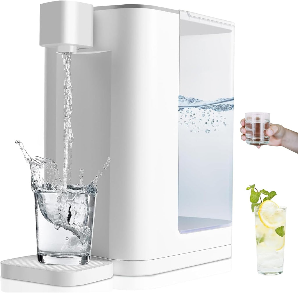 Instant Hot Water Dispenser, Countertop Design with Temperature Setting, LCD Display, Digital Touchscreen, Suitable for Home and Office