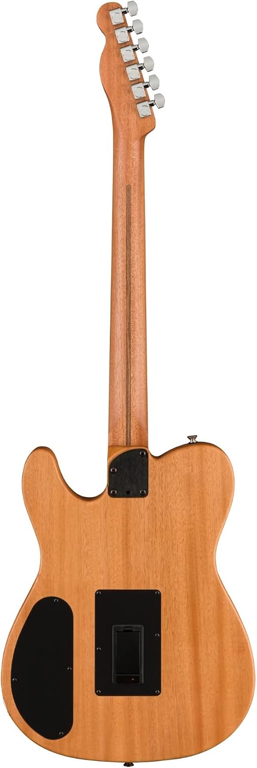 Fender Acoustasonic Player Telecaster Acoustic Electric Guitar, with 2-Year Warranty, Brushed Black, Rosewood Fingerboard, with Gig Bag