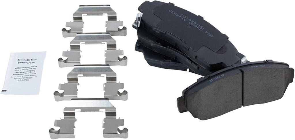 TRQ Front and Rear Brake Pad and Rotor Set Ceramic Vented Rotors Compatible with 2010-2012 Acura RDX 2007-2011 Honda CR-V