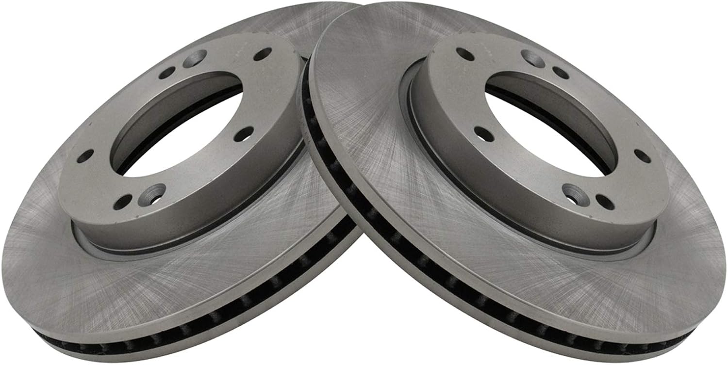 TRQ Front Brake Pad and Rotor Set Ceramic Compatible with 2007-2009 Kia Sorento