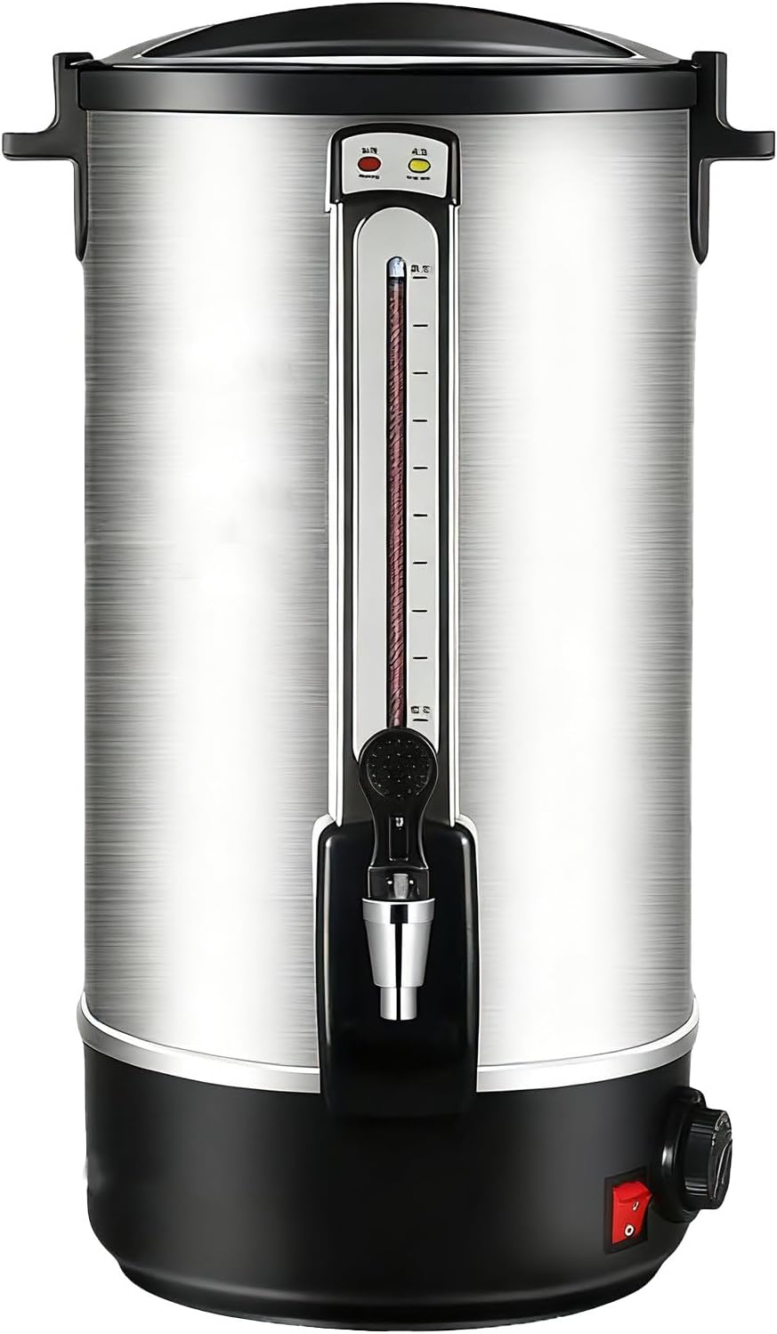 Commercial Coffee Urn,Large Capacity Stainless Steel Coffee Maker, Fast Brew/Rapid Extraction with Automatic Temperature Control & Faucet,Hot Water Dispenser 30L