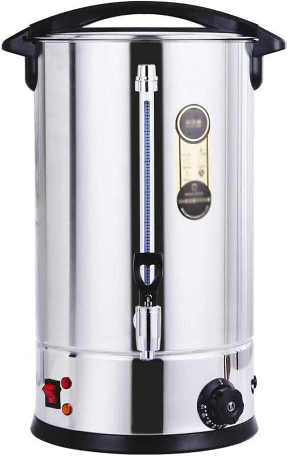 Electric Tea Urn,35L Commercial Stainless Steel Hot Water Urn Cateurn with Tap, Insulated Bucket for Coffee Water Milk