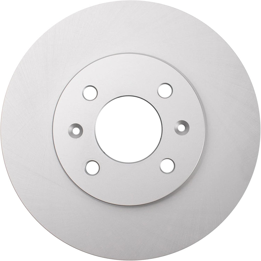 TRQ Front Ceramic Brake Pad and Rotor Set Coated Compatible with 2012-17 Hyundai Accent 12-16 Kia Rio EX LX 2017 Kia Rio with 256 mm Diameter Front Rotors