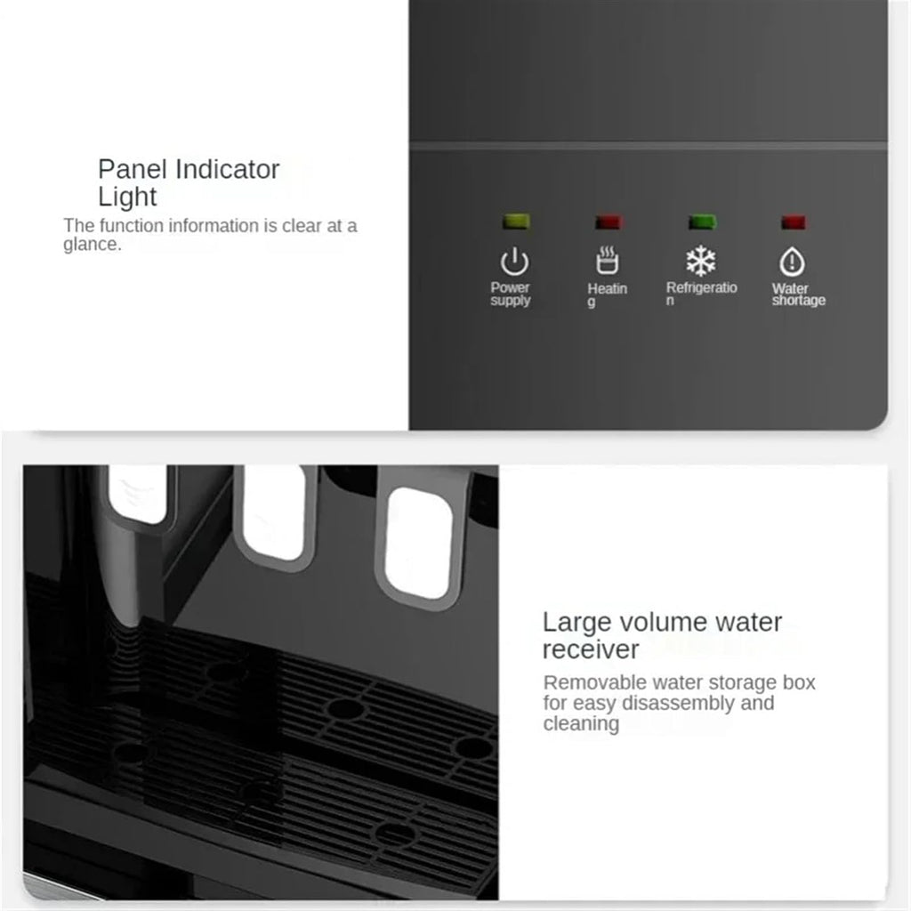 Water Dispenser Electric Water Dispenser Vertical Living Room Integrated Cooling and Heating Machine Gadgets for Home Water Bottle Water Cooler Dispenser(Ice-Warm-Hot-E)