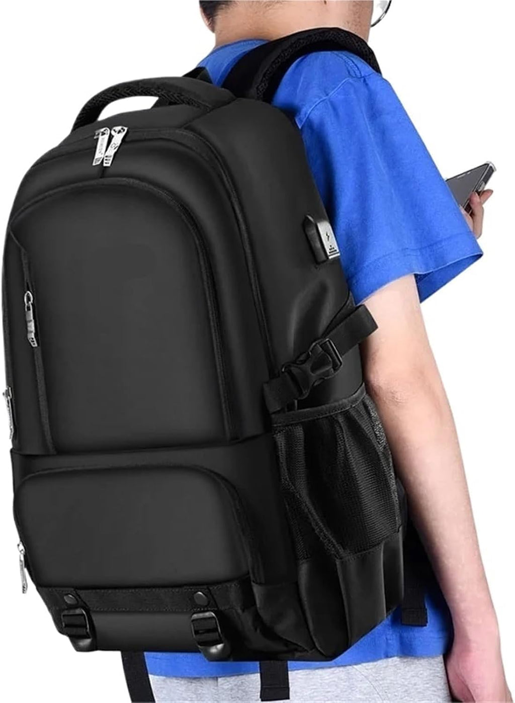 Vacuum Bags For Travel Men Backpack Compression 16 Inch Laptop Business Large Capacity Schoolbag Expanded