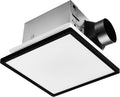 Tech Drive Bathroom Exhaust Fan with Light,110 CFM,1000lm Dimmable 5CCT LED Light with Night Light Selectable, Quiet Ventilation Fan,Energy Star Bath Fan, Decorative Black Trim, Easy to Install