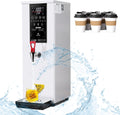 Hot Water Dispenser Countertop 25L, 3000W Water Boiler for Hot Drinks, LCD Touch Screen, for Coffee Tea Restaurant Office,White