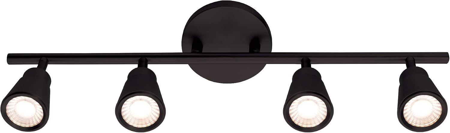 WAC Lighting, Solo 4 Light LED Energy Star Fixed Rail 3000K in Black