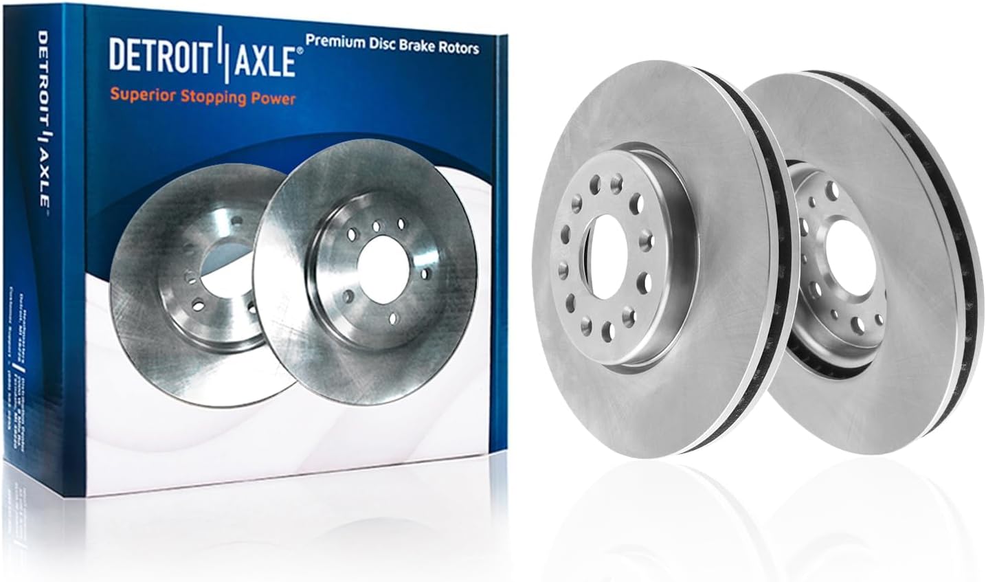 Detroit Axle - Brake Kit for Toyota Tundra Sequoia Lexus LX600 Disc Brake Rotors Ceramic Brakes Pads with Hardware Replacement : 13.94' inch Front and 13.19' inch Rear Rotors