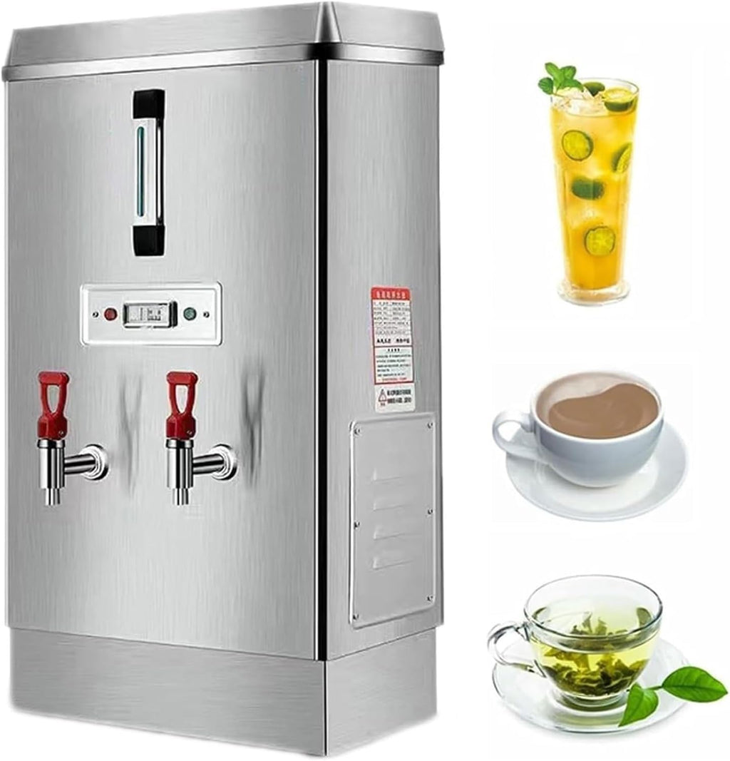 25 Liters Commercial Stainless Coffee Maker，6.6 Gallon Coffee Maker，1.4 KW Electric Hot Water Dispenser For Parties，Easy Cleaning，Double Layer Insulation