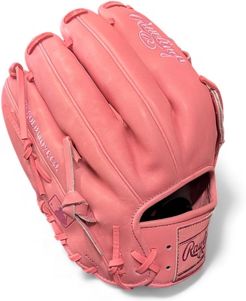 Rawlings Heart of the Hide Mother's Day Pink Baseball Glove – 11.75', 12.25', 1B Mitt, Catcher's Mitt – RHT & LHT – Premium HOH Pro Leather Limited Edition