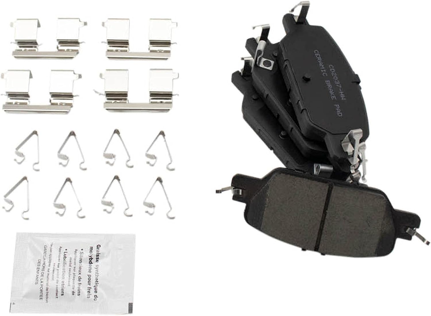 TRQ Front and Rear Ceramic Brake Pad and Rotor Set Compatible with 17-19 Honda CR-V, 20-22 CR-V EX, 20-22 EX-L, LX, Touring, 21-22 Special Edition