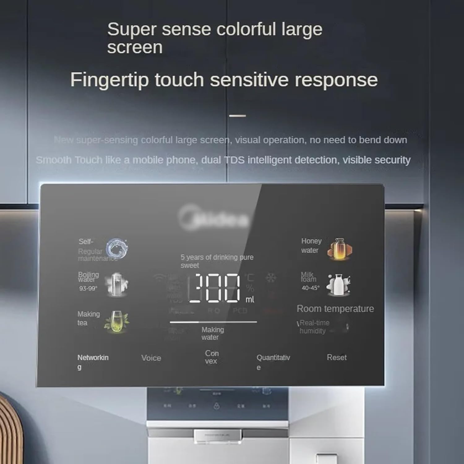 Water Dispenser Desktop Water Purifier Heating Direct Drinking Instant Water Dispenser Household Reverse Osmosis Installation Water Cooler Dispenser(Warm)