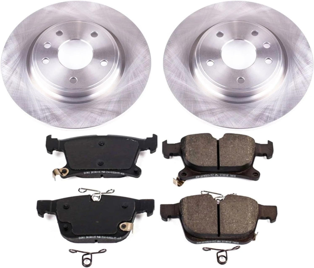 PowerStop Rear Brake Kit for Chrysler Pacifica 2017-24 | Chrysler Voyager 2020-24 - Z17 Ceramic Brake Pads & Disc Rotors Replacement, KOE7845