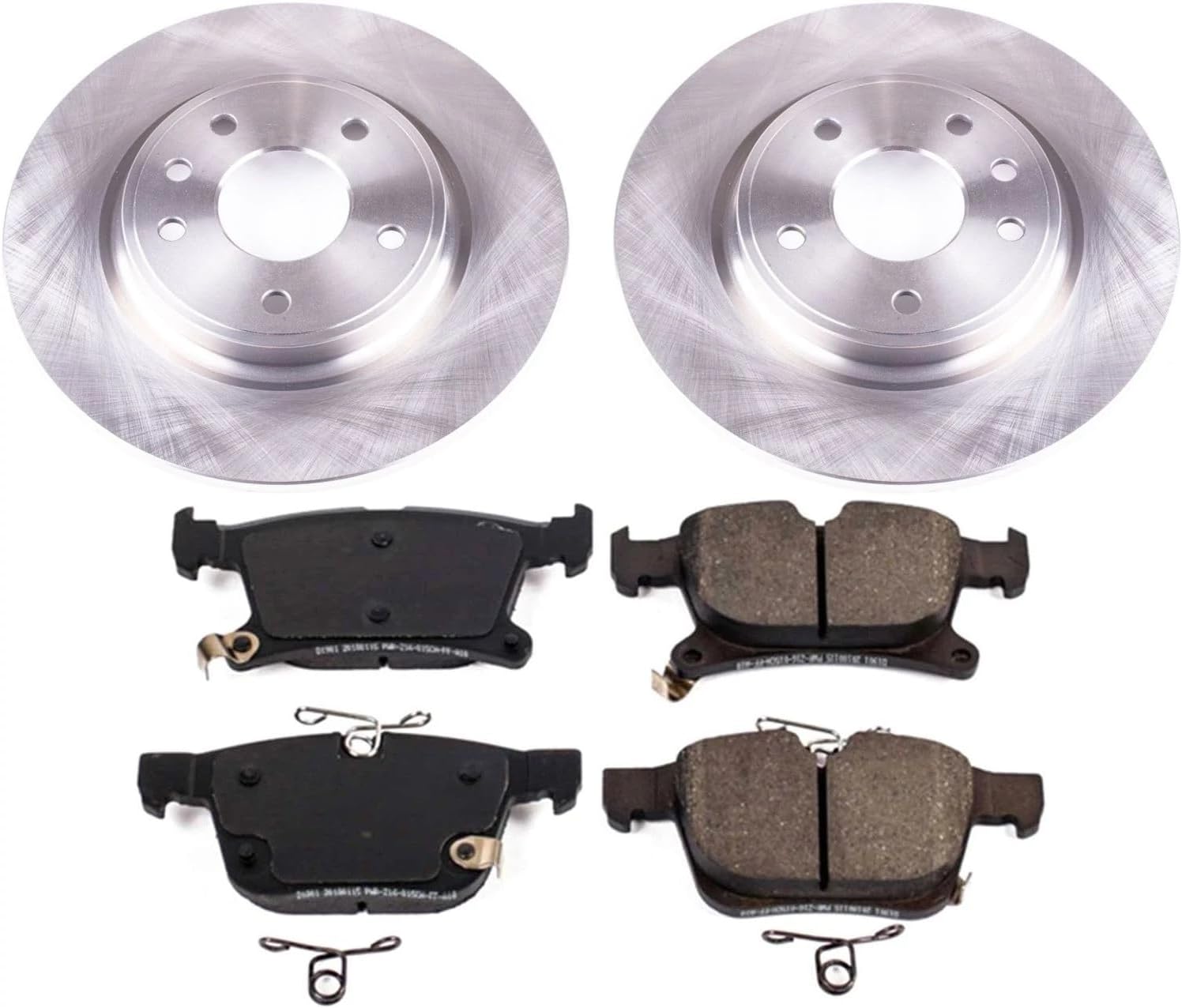 PowerStop Rear Brake Kit for Chrysler Pacifica 2017-24 | Chrysler Voyager 2020-24 - Z17 Ceramic Brake Pads & Disc Rotors Replacement, KOE7845