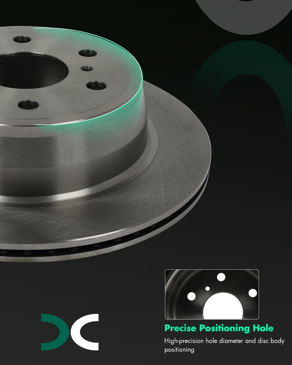 SCITOO - Brake Kits For Cadillac For Escalade,For Escalade ESV,For Silverado 1500,For Suburban,For Tahoe,For Yukon,For Yukon XL Rear Disc Brake Rotors and Ceramic Brakes Pads: 55133;D1707-8930