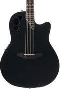 Geartree Ovation Applause Elite Mid Depth Acoustic-Electric Guitar,Black Satin