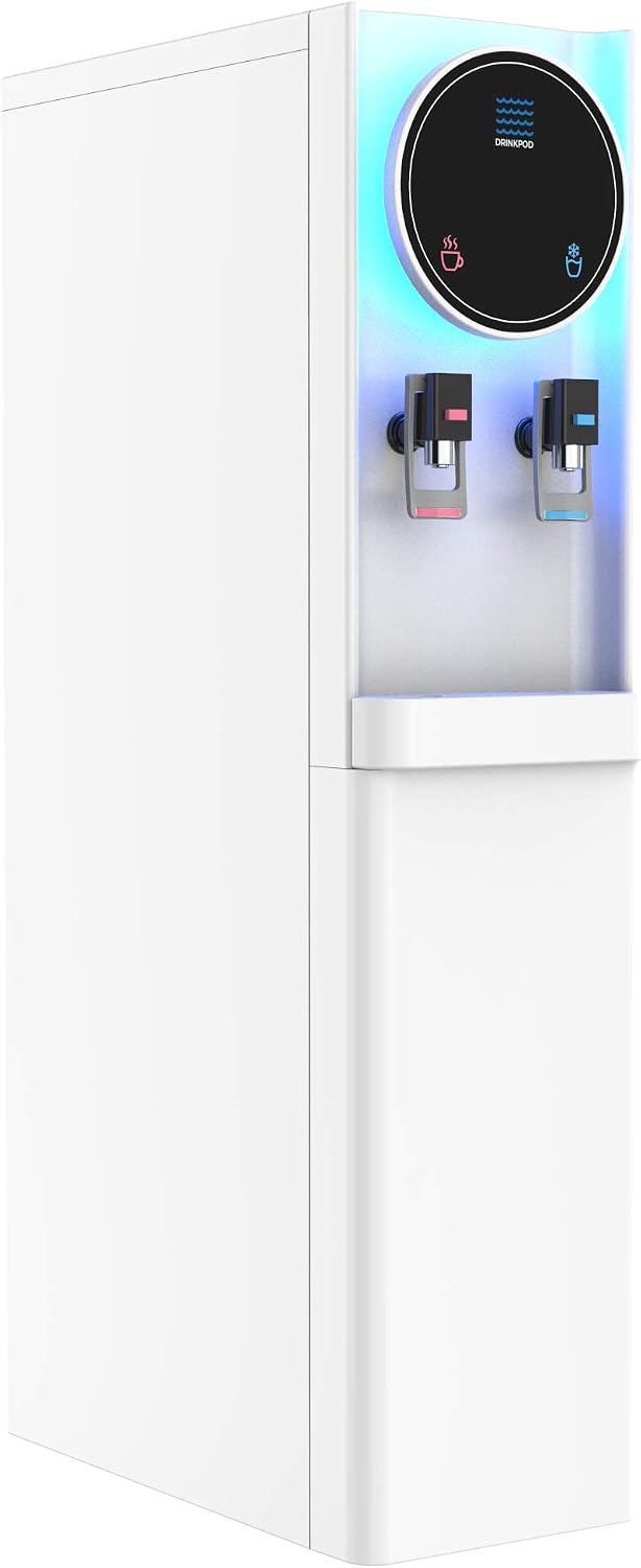 Bottleless Water Cooler Hot and Cold Water Dispenser for Offices & Homes (White)