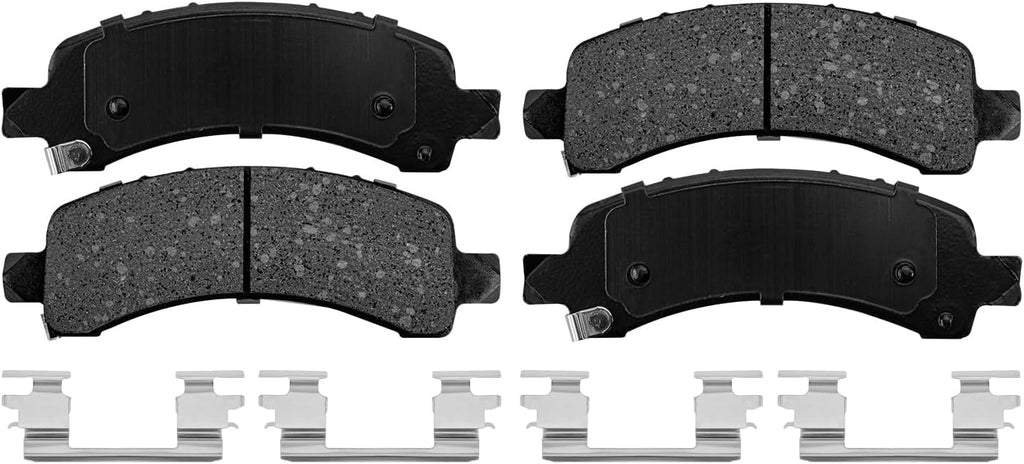 Detroit Axle - SRW Brake Kit for Chevrolet GMC Express Savana 2500 3500, Disc Brake Rotors Ceramic Brake Pads Replacement: 12.79' inch Front & 12.99' inch Rear Rotor