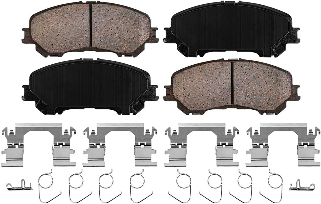 Detroit Axle - 10pc Brake Kit for 2018-2020 Nissan Rogue 2019-2021 Rogue Sport, Disc Brake Rotors Ceramic Brakes Pads Replacement : 11.65' inch Front and 11.50' inch Rear Rotors