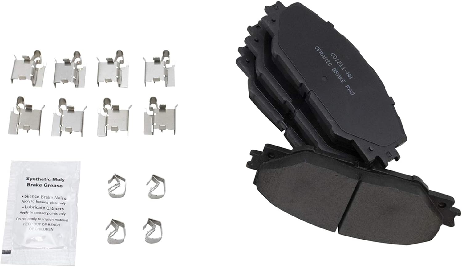 TRQ Front and Rear Brake Pad and Rotor Set Ceramic Vented Solid Rotors Compatible with 2011-2016 Scion tC
