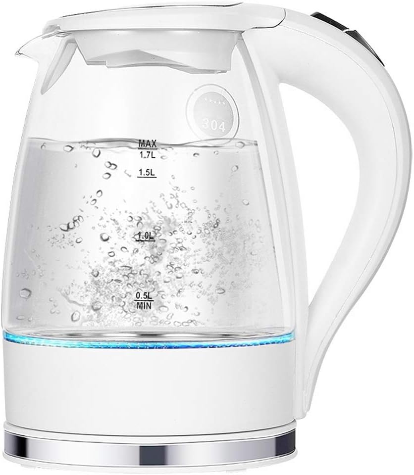 HBJWOV LED Illuminated Glass Kettle Electric Rapid Boil Cordless Electric Kettle Electric kettle Teapot Smart Kettle kitchen