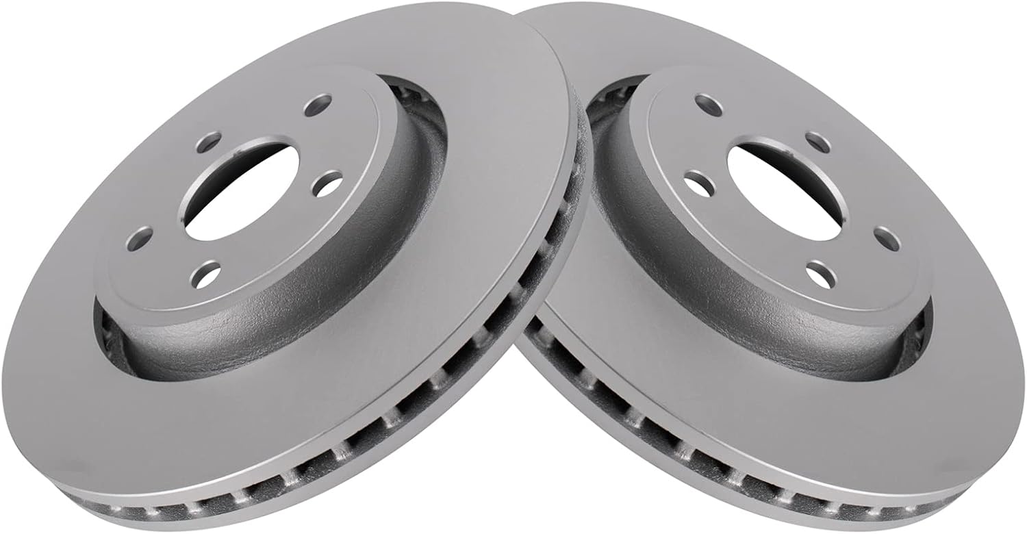 TRQ Front Brake Pad and Rotor Set Ceramic G Coated Vented Rotors Compatible with 2012-2020 Jeep Grand Cherokee Dodge Durango