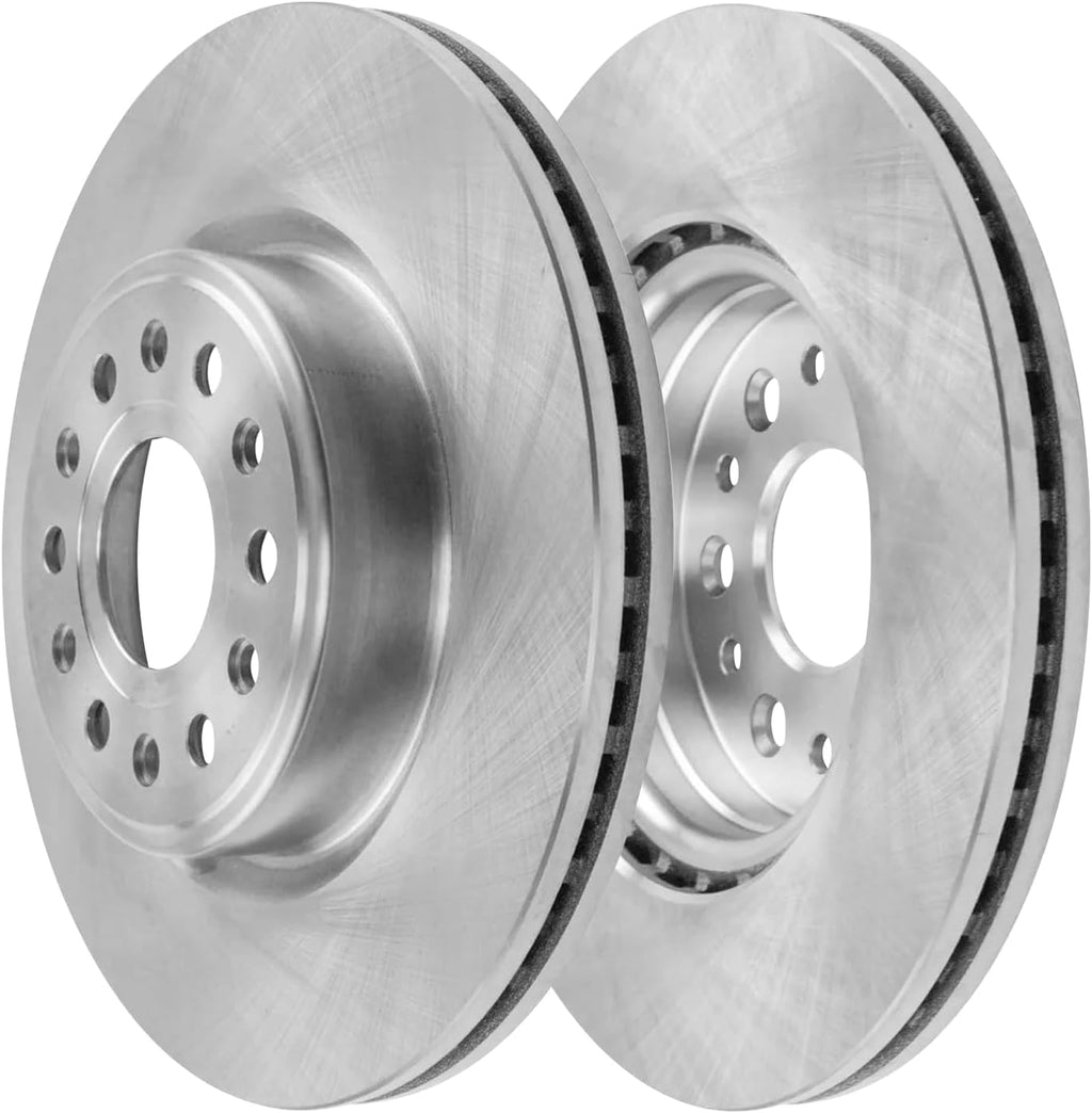 Detroit Axle - Brake Kit for 2019-2025 Ram 1500 Disc Brake Rotors Ceramic Brakes Pads with Hardware 2020 2021 2022 2023 2024 Replacement : 14.88' inch Front and 14.76' inch Rear Rotor