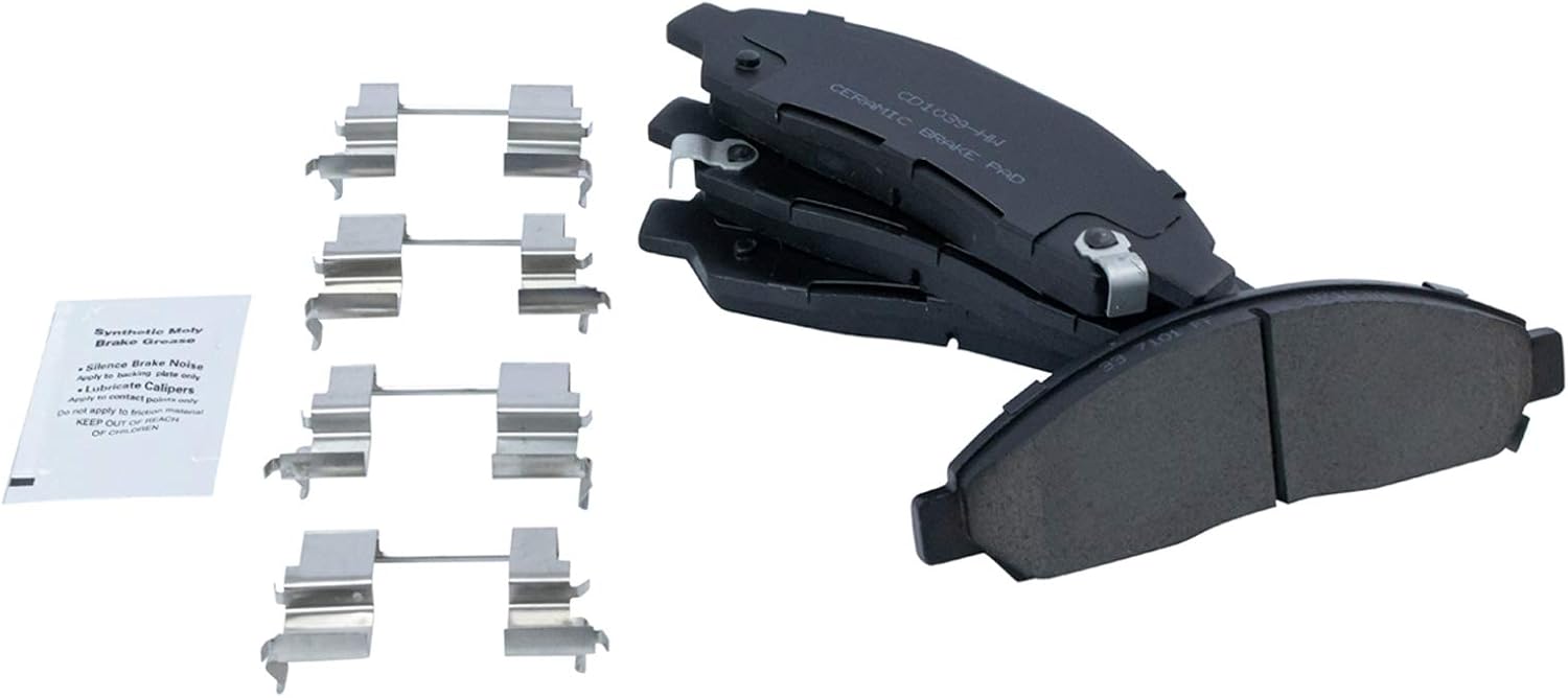 TRQ Front Brake Pad and Rotor Set Ceramic Vented Rotors Calipers Compatible with 2004-2008 Chevrolet Colorado GMC Canyon 2006 Isuzu i-280 i-350 2007-2008 i-290 i-370