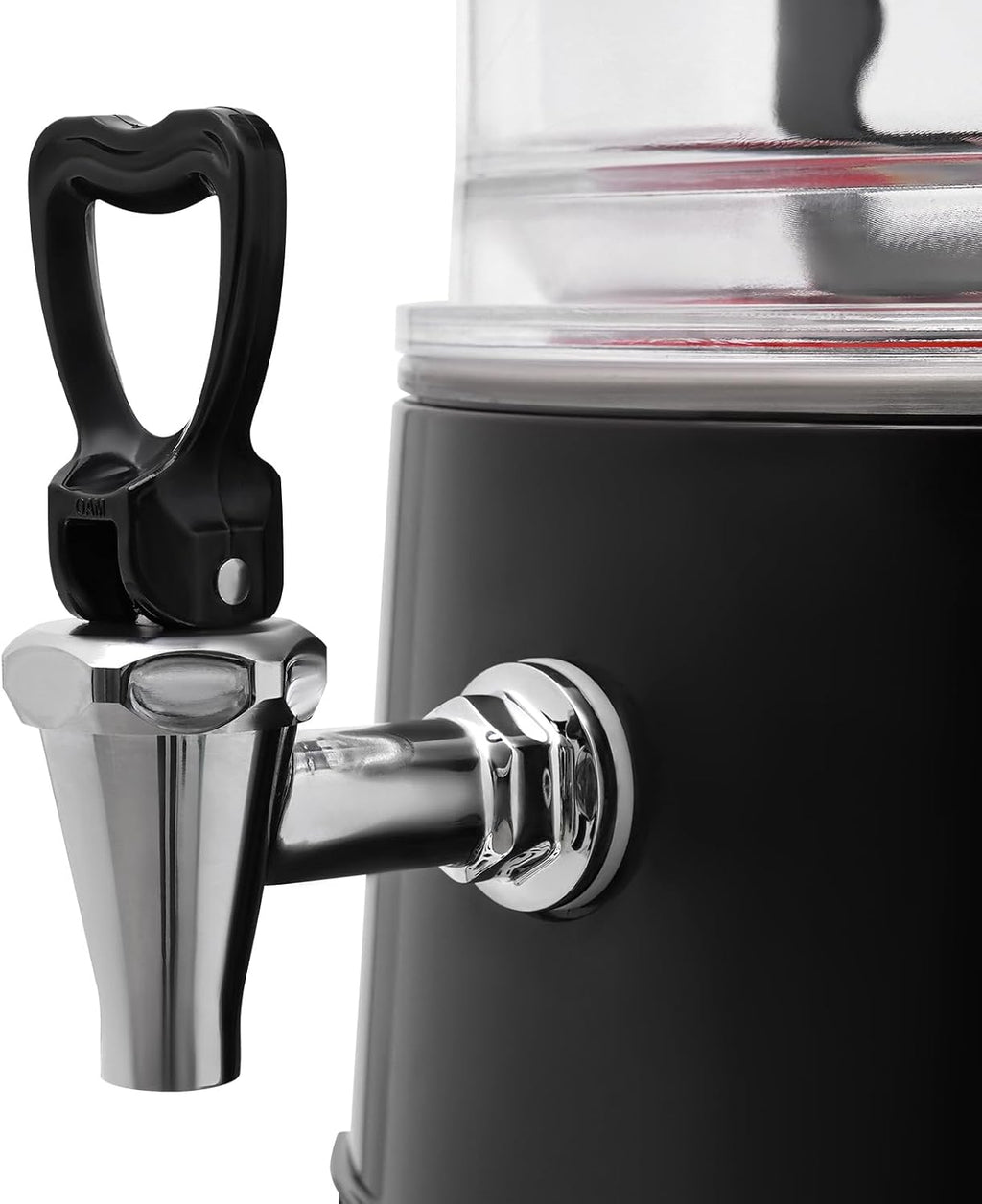 Commercial Hot Chocolate Machine, 5L/1.32Gal Black Stainless Steel Electric Chocolate Mixing Machine Hot Beverage Warmer Dispenser with 86-194℉ Temperature Control for Chocolate Coffee Milk Tea