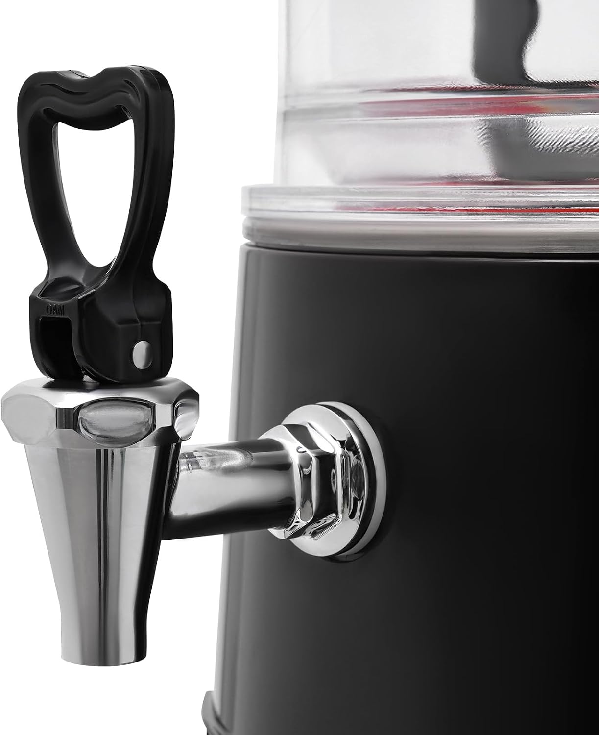 Commercial Hot Chocolate Machine, 5L/1.32Gal Black Stainless Steel Electric Chocolate Mixing Machine Hot Beverage Warmer Dispenser with 86-194℉ Temperature Control for Chocolate Coffee Milk Tea
