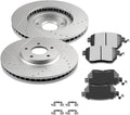 SCITOO Brake Kit Front Brake Rotors and Ceramic Brake Pads fit for 2007-2008 for Nissan Maxima,2004-2007 2009-2012 for Nissan Murano