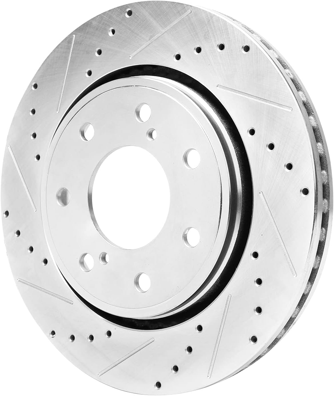 Detroit Axle - Brake Rotors for Ford 2012 2013 2014 F-150 Lobo, Drilled and Slotted Disc Brake Rotors Replacement : 13.78' inch Front and 13.70' inch Rear Rotor