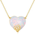 DOVRAN 14K Solid Gold Cat/Butterfly/Heart/Teardrop Necklace for Women 14K Gold Opal/Lapis Lazuli/Black Onyx Pendant Jewelry Gift for Women