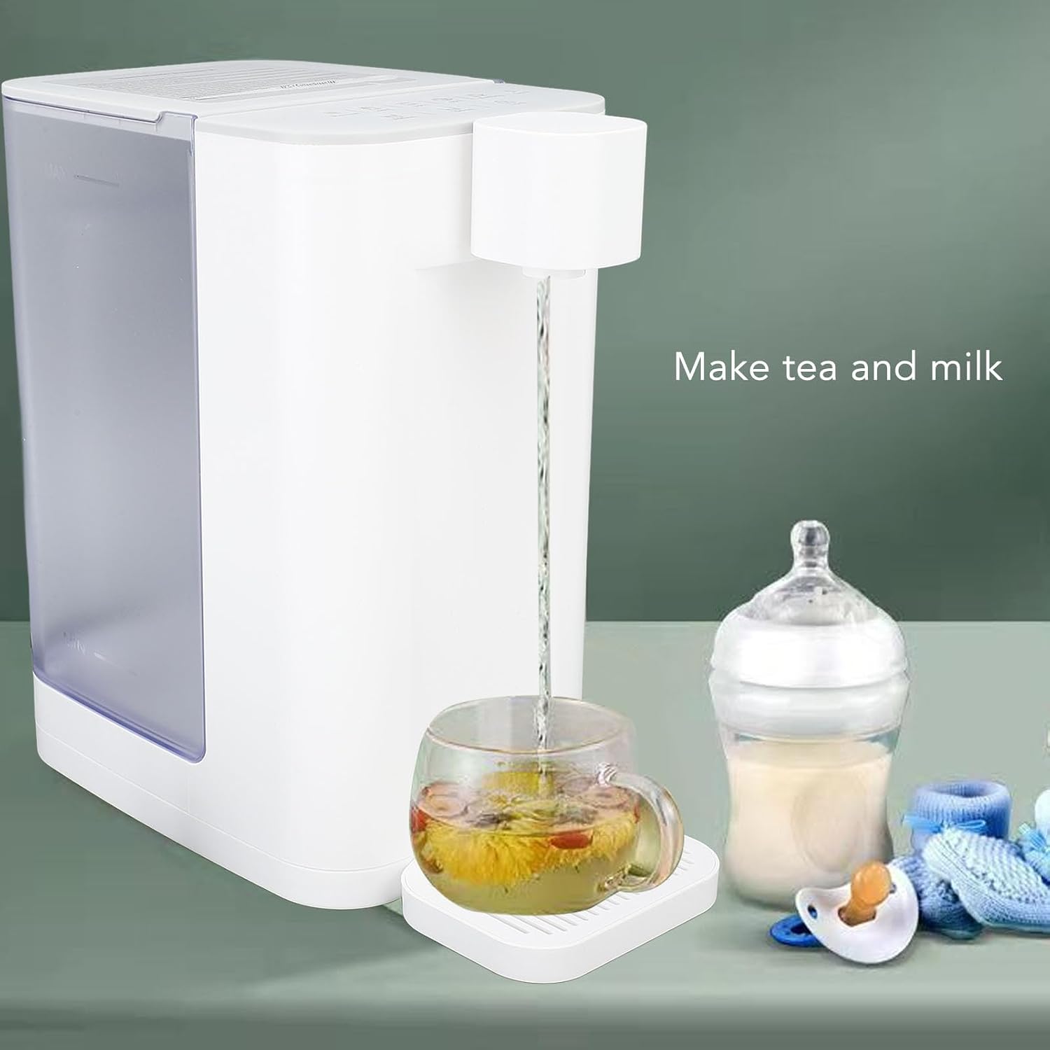 ZJchao Hot Water Dispenser, Electric Kettle 2.8L Large Capacity 5 Temperature Settings 3s Quick Heating with Dual Speed Technology Nano Heater for Home Office Hotel (US Plug 110V)