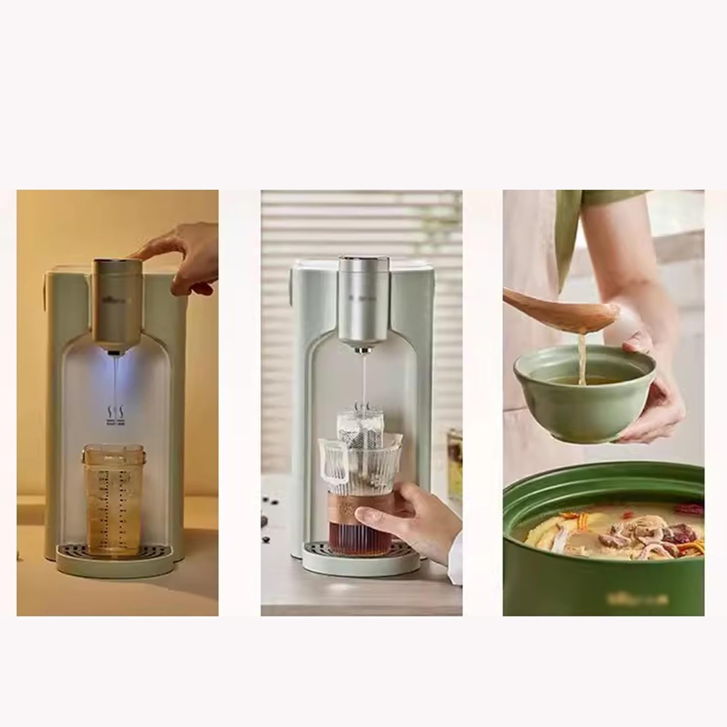 Water Dispenser 4L Smart Instant Hot Water Dispenser Water Purification Drinking Water Dispenser Portable Mini Water Dispenser Home Appliances Hot & Cold Water Dispensers