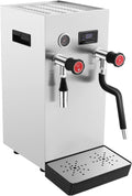 Commercial Milk Frother, 8L/2.1Gal 2500W Electric Steam Boiler Automatic Coffee Frothing Machine, Milk Steamer Hot Water Dispenser with Digital Display, L10.2xW11xH22.5in