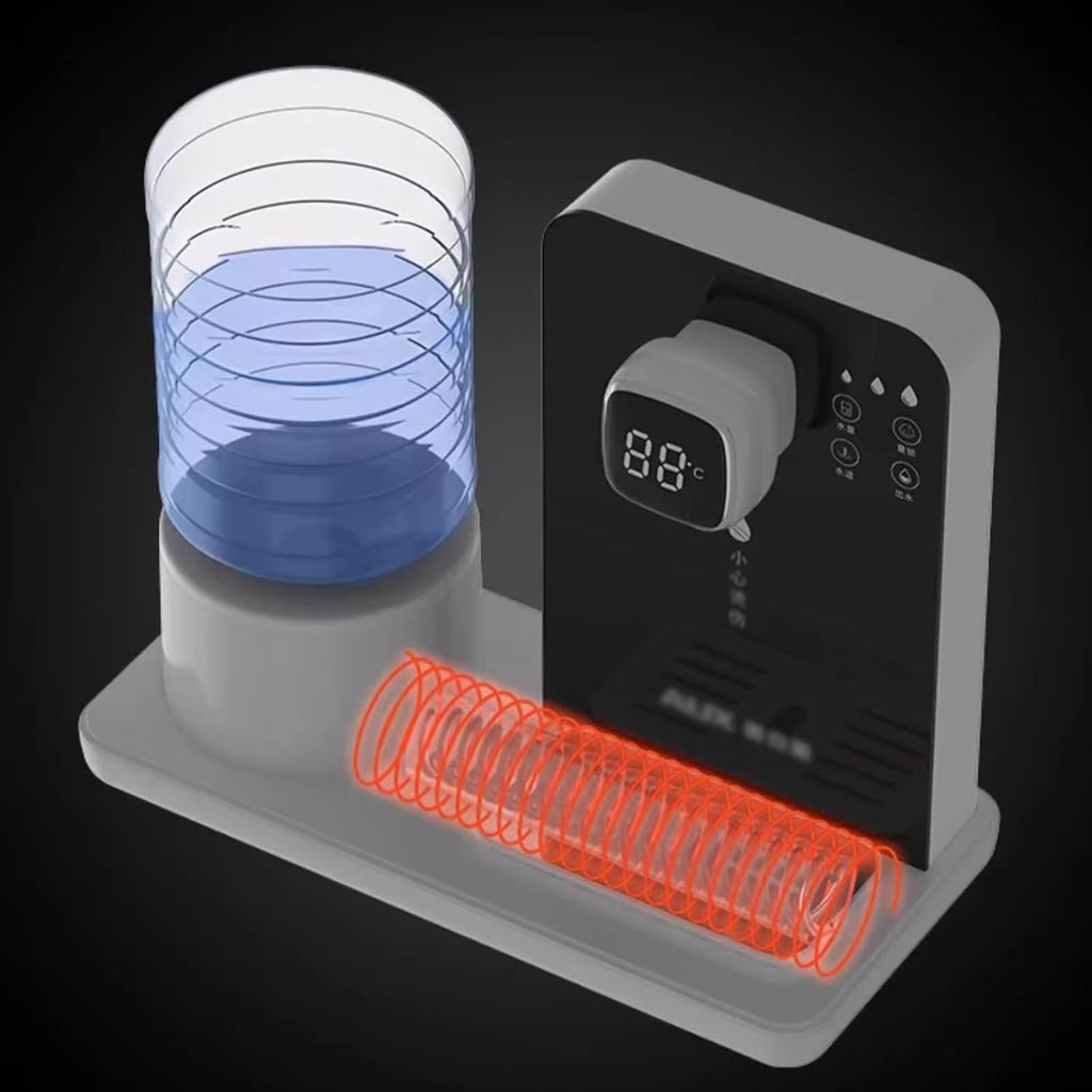 Water Dispenser Instant Hot Water Dispenser Multifunctional Desktop Hot Water Dispenser Adjustable Temperature & Keep Warm Function Mini Drinking Fountain Water Cooler