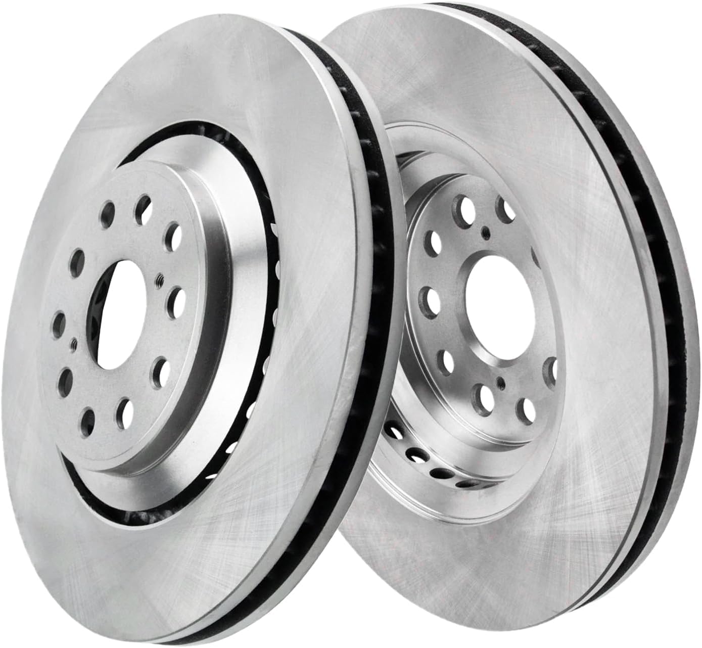 Detroit Axle - 8pc Brake Kit for 2018-2025 Lexus LS500 LS500h, Disc Brake Rotors Ceramic Brakes Pads 2019 2020 2021 2022 2023 2024 Replacement : 14.06' inch Front and 13.19' inch Rear Rotor