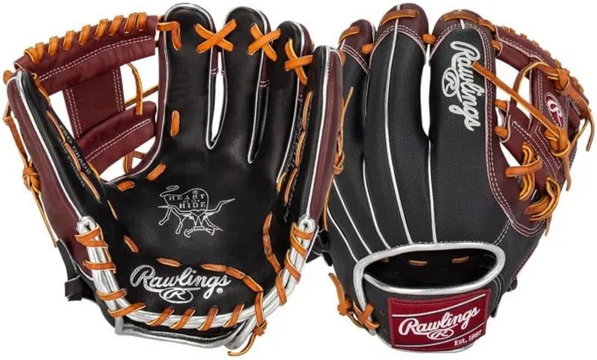 Rawlings March 2024 Gold Glove Club Heart of The Hide 11.5'' PROR204-2BSH Baseball Fielder's Glove, Black