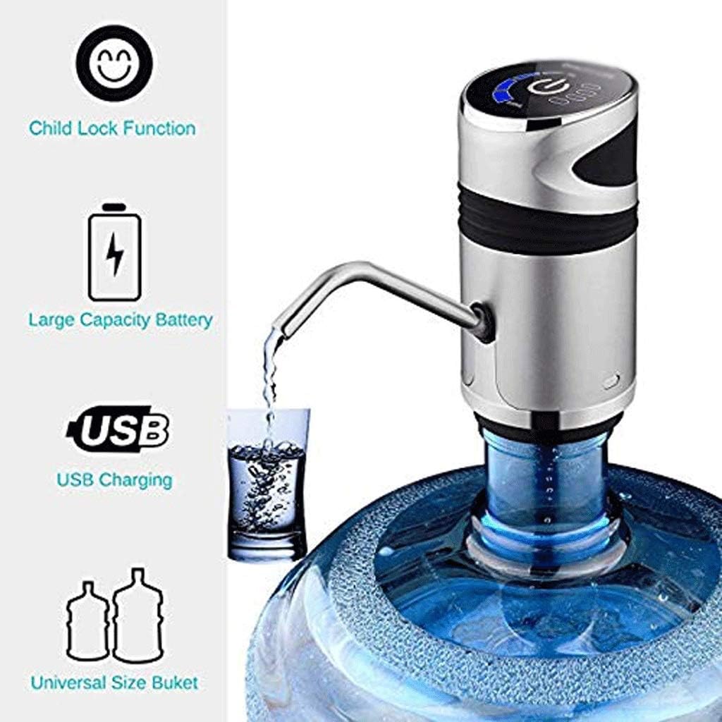 Universal USB Charging Portable Automatic Electric Drinking Water Bottle Pump Dispenser (Fits Most 2-5 Gallon Bottle)