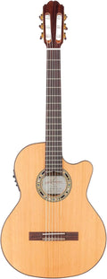 Kremona Verea – Acoustic/Electric Nylon String Guitar – 48mm Neck Width – Handmade in Europe – Padded Gig Bag Included