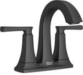 American Standard 7426201.243 Belmeade Two-Handle 4-Inch Centerset Bathroom Faucet, 1.2 GPM, Matte Black