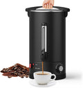Commercial Coffee Urn 14L-100Cups, Double Wall Insulated Stainless Steel Electric Brewer Percolator Coffee Pot, Large Capacity Hot Beverage Dispenser for Catering, Events, Church, Parties & Buffets