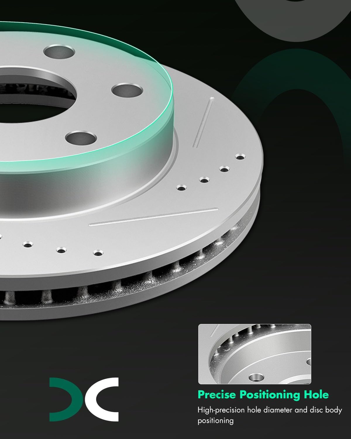 SCITOO 120.6604,55054 ATD785C,D785-7653 2575780255067 ATD834C,D834-7707 Front Rear Brake Pads and Rotors Fit For 2002-2006 For Cadillac Escalade,2003-2006 For Chevrolet Avalanche 1500